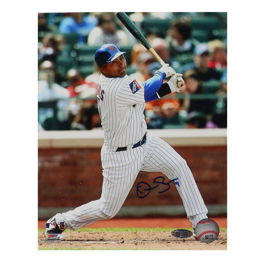 Omir Santos Signed Mets 8x10 Photo (Steiner)