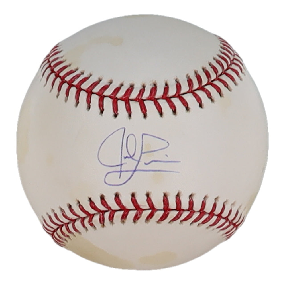 Jed Lowrie Signed OML Baseball (MLB & Steiner)