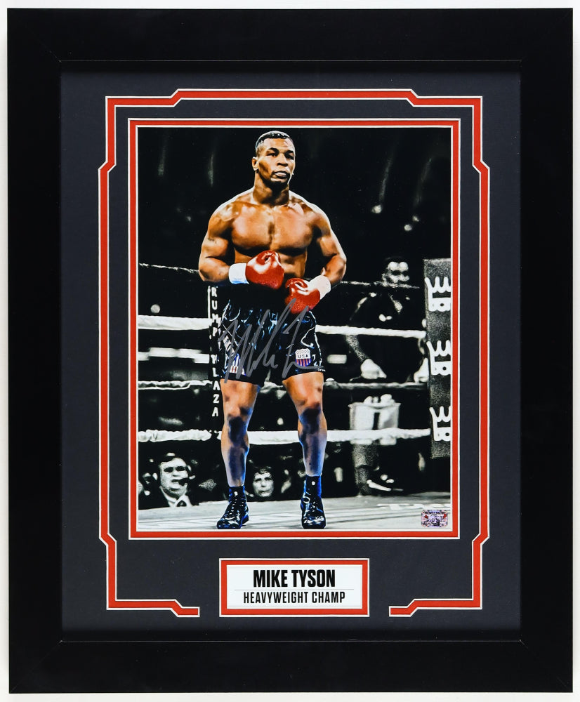 Mike Tyson Signed Custom Framed Photo Display (Tyson)