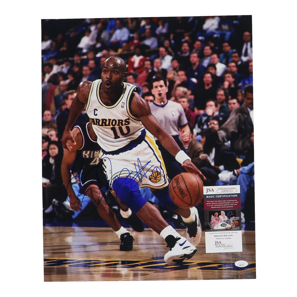 Tim Hardaway Signed Warriors 16x20 Photo (JSA)