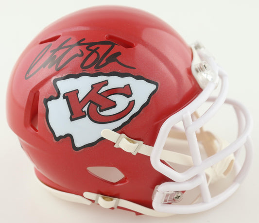 Christian Okoye Signed Chiefs Speed Mini Helmet (Beckett)