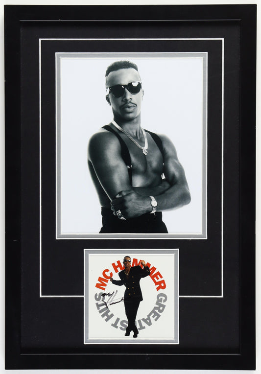 MC Hammer Signed Custom Framed CD Album Insert Display (Palm Beach)