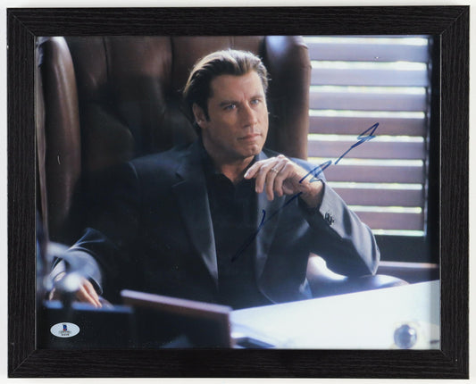 John Travolta Signed "The Punisher" Custom Framed Photo (Beckett)