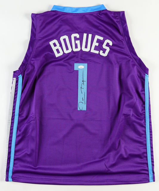 Muggsy Bogues Signed Jersey (JSA)