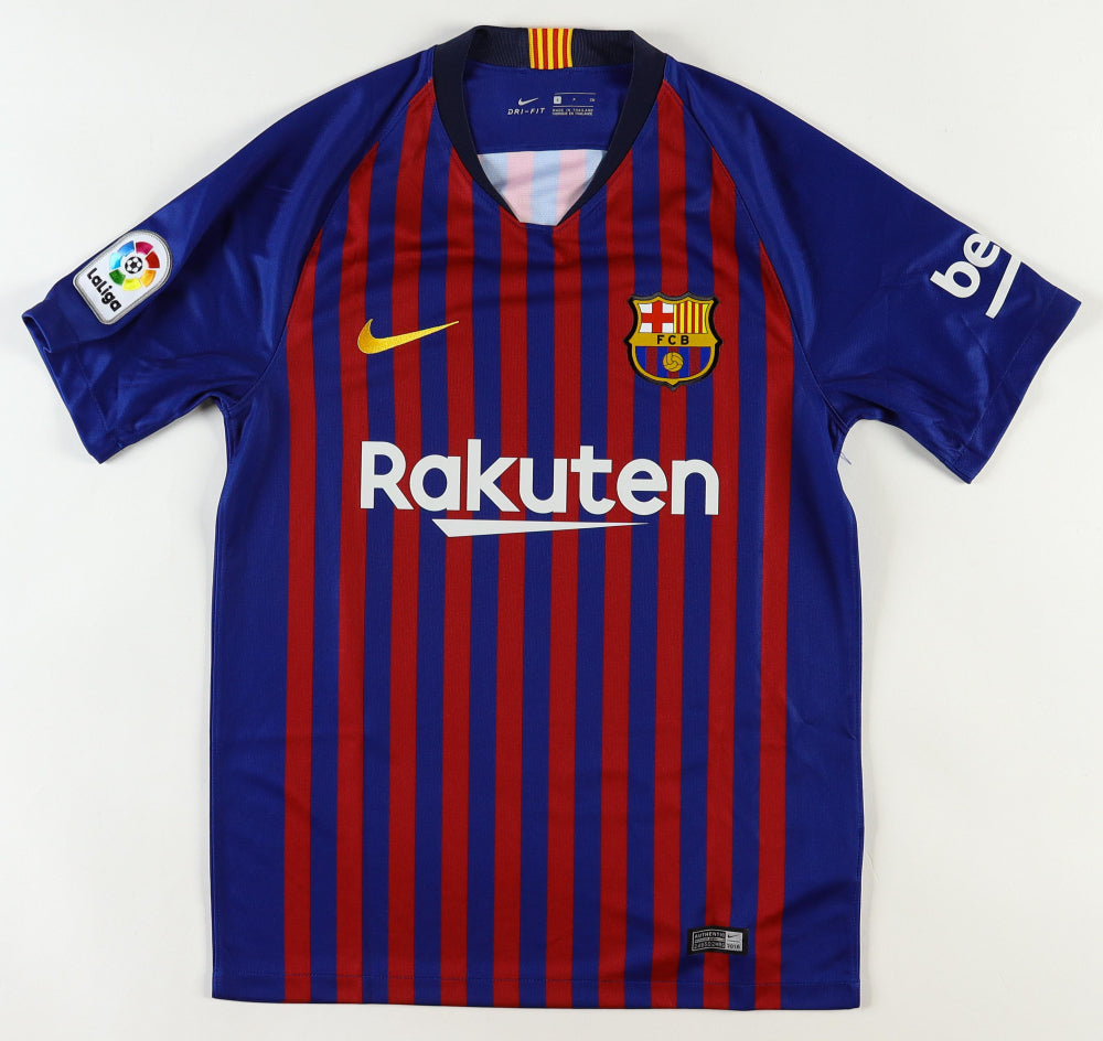 Kun Aguero Signed Barcelona Jersey (Beckett)