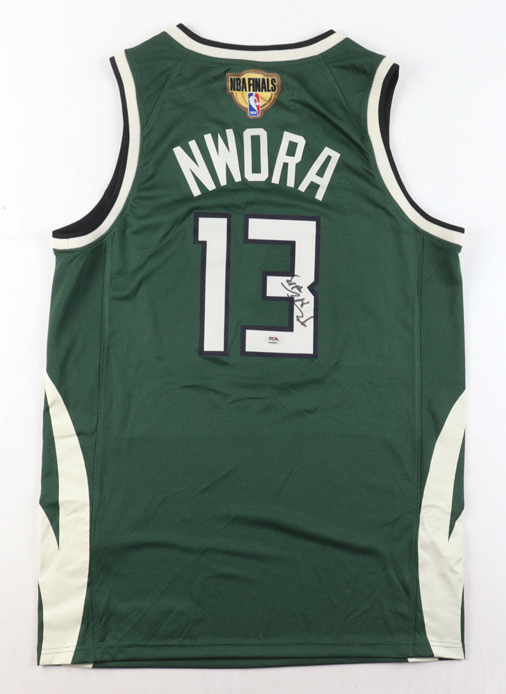 Jordan Nwora Signed Jersey (PSA) Milwaukee Bucks