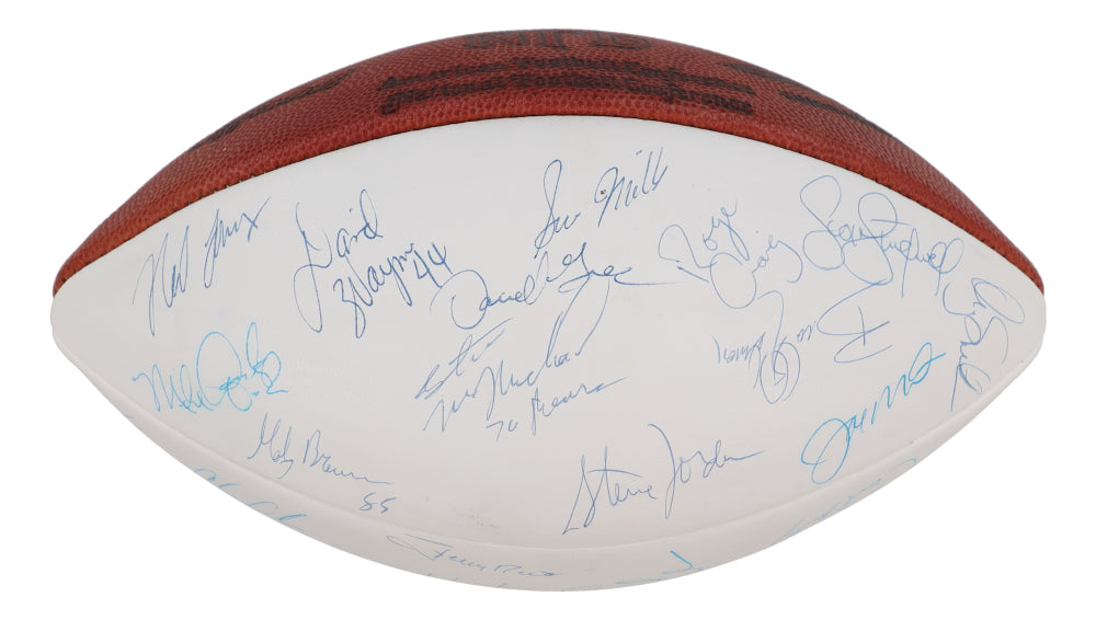 1988 NFC Pro Bowl NFL Football Signed by (32) with Joe Montana, Jerry Rice, Roger Craig, Ronnie Lott, Herschel Walker (Beckett)