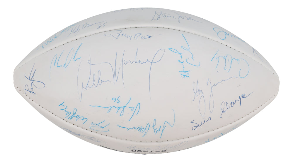 1988 NFC Pro Bowl NFL Football Signed by (32) with Joe Montana, Jerry Rice, Roger Craig, Ronnie Lott, Herschel Walker (Beckett)