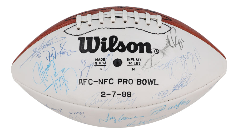 1988 NFC Pro Bowl NFL Football Signed by (32) with Joe Montana, Jerry Rice, Roger Craig, Ronnie Lott, Herschel Walker (Beckett)