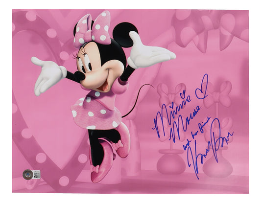 Kaitlyn Robrock Signed "Minnie Mouse" 11x14 Photo Inscribed "Minnie Mouse and her friend" (Beckett)