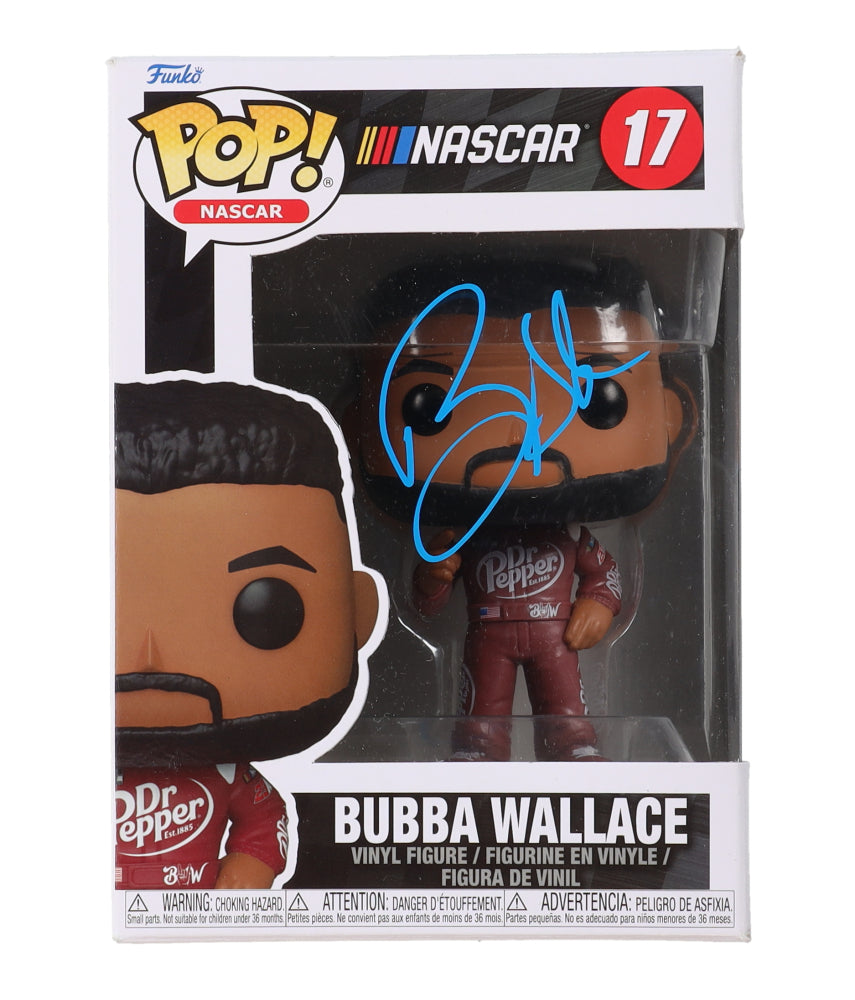 Bubba Wallace Jr. Signed NASCAR #17 Funko Pop! Vinyl Figure (Beckett)