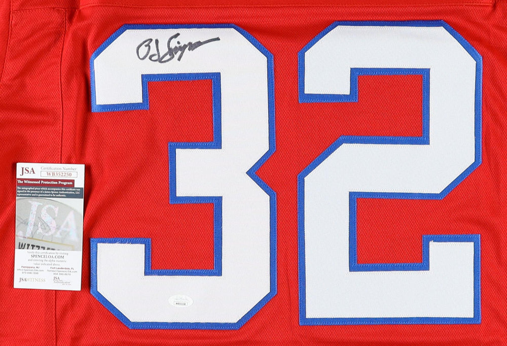 O .J. Simpson Signed Jersey (JSA)