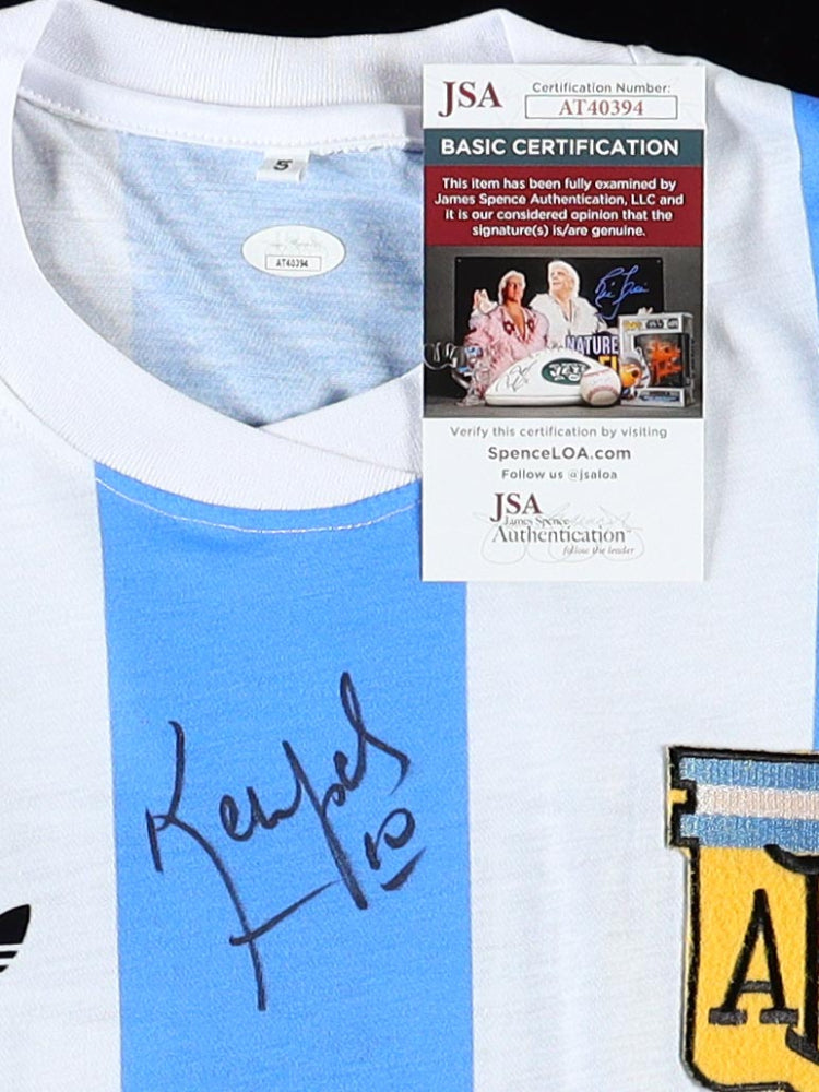 Mario Kempes Signed Jersey (JSA)