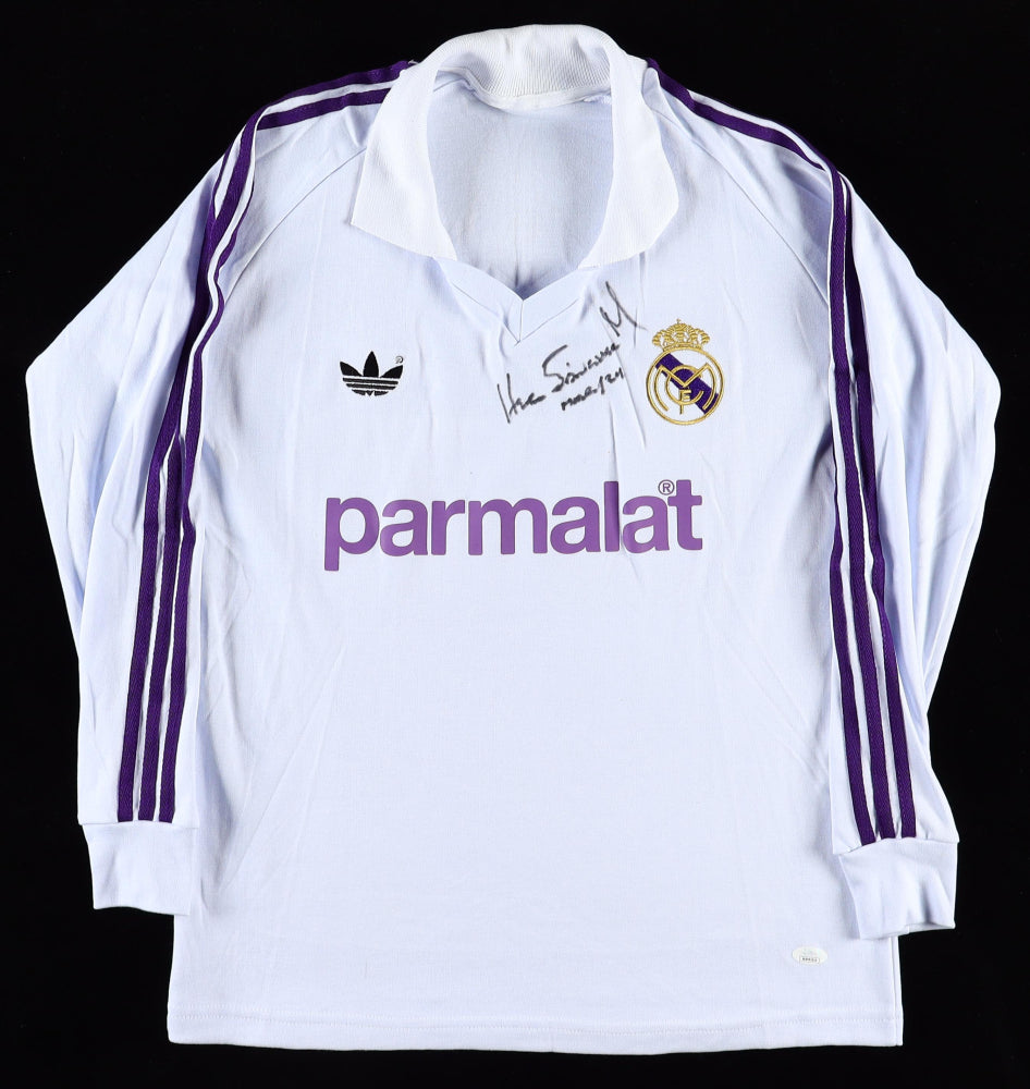 Hugo Sanchez Signed Adidas Jersey Inscribed 