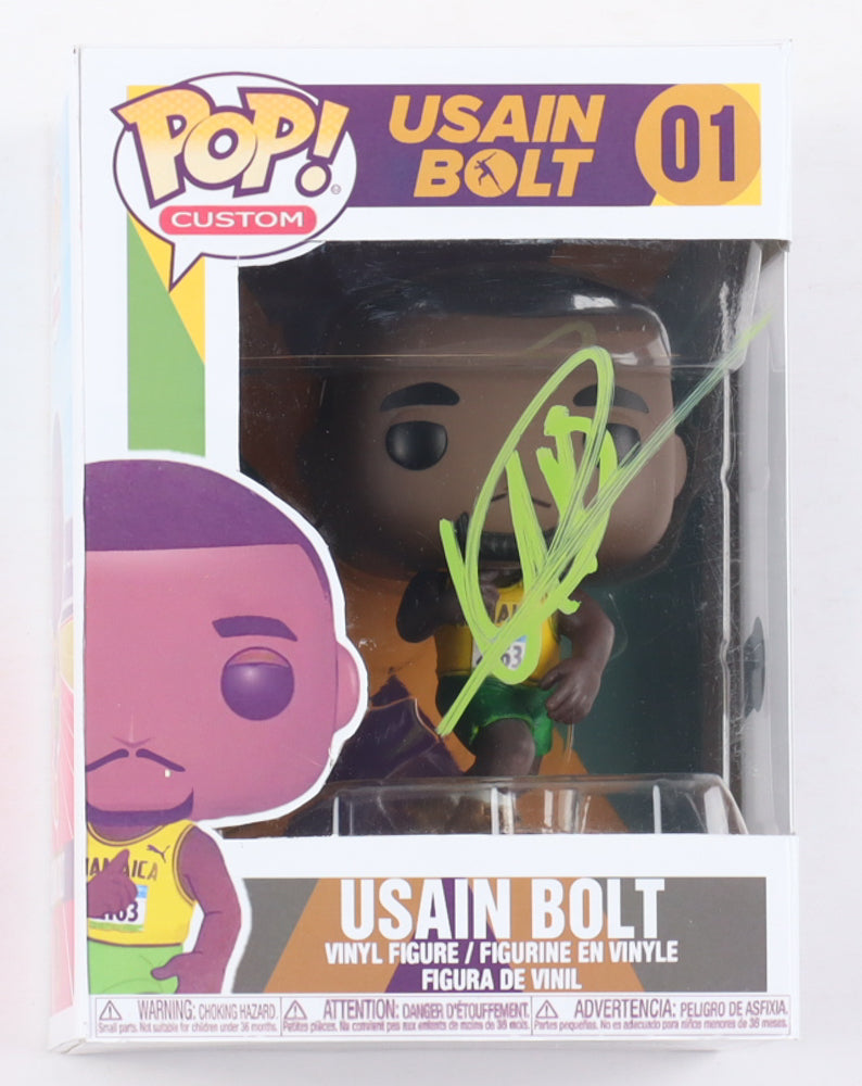 Usain Bolt Signed #01 Funko Pop! Vinyl Figure (Beckett) (See Description)