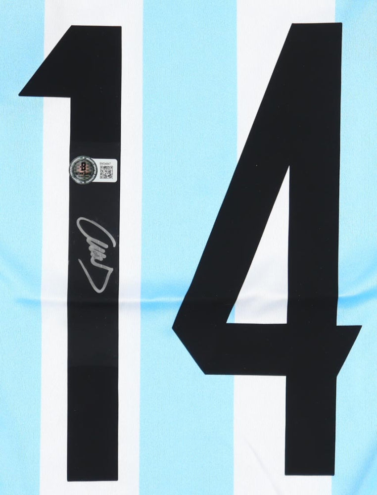 Javier Mascherano Signed Argentina Jersey (Beckett)