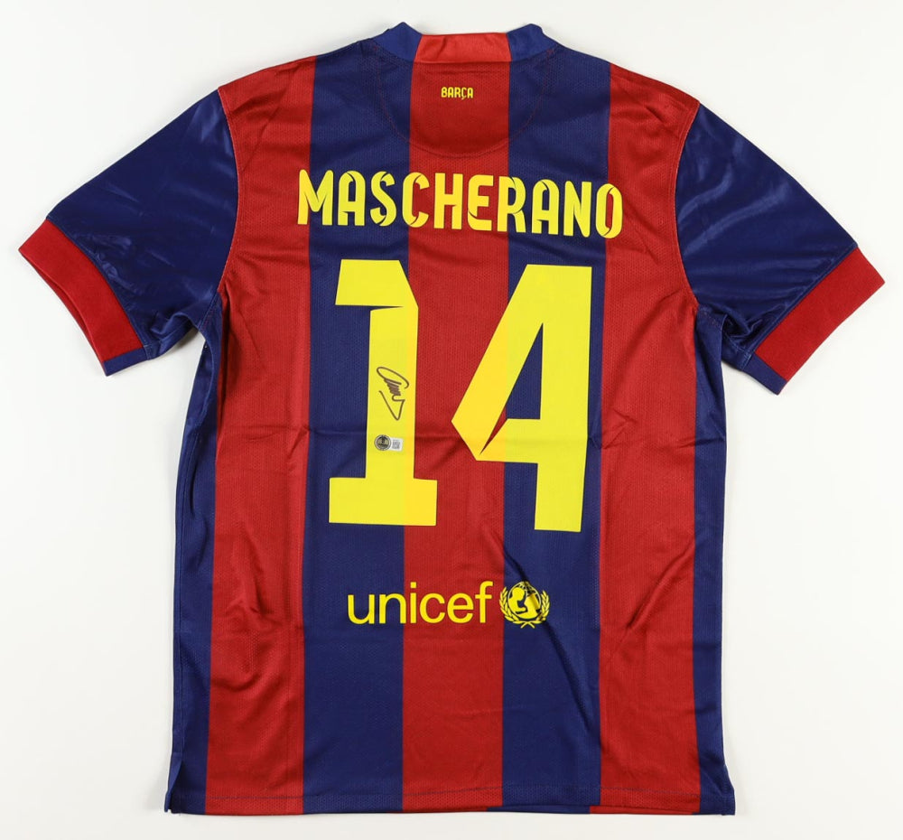 Javier Mascherano Signed Barcelona Jersey (Beckett)