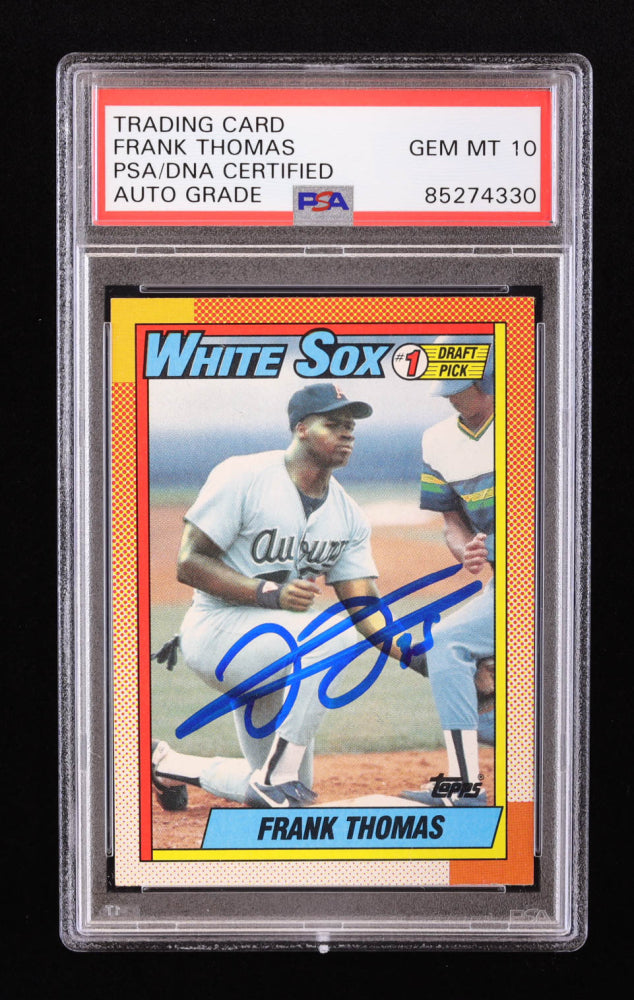 Frank Thomas Signed 1990 Topps #414 RC (PSA | Autograph Graded PSA 10)