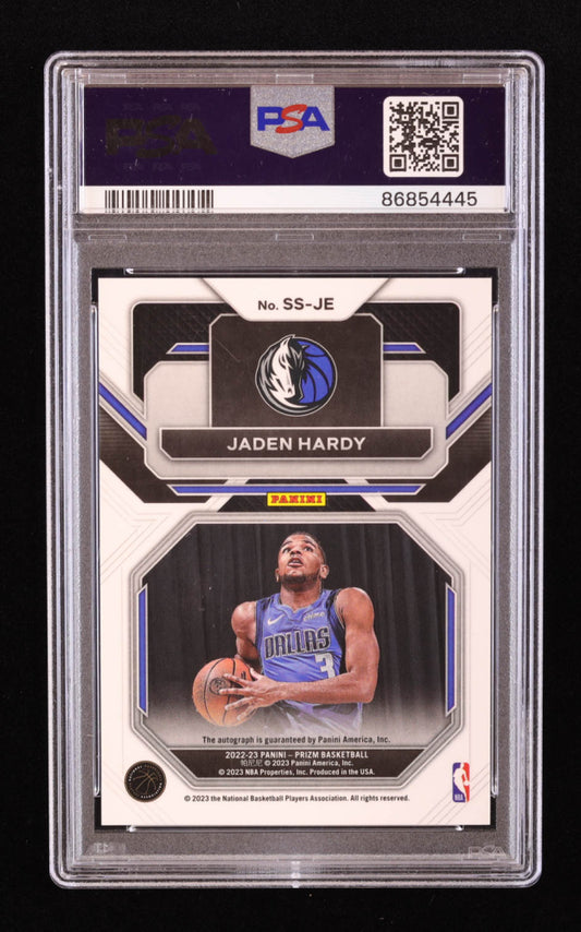 Jaden Hardy 2022-23 Panini Prizm Sensational Signatures #74 RC (PSA 10)