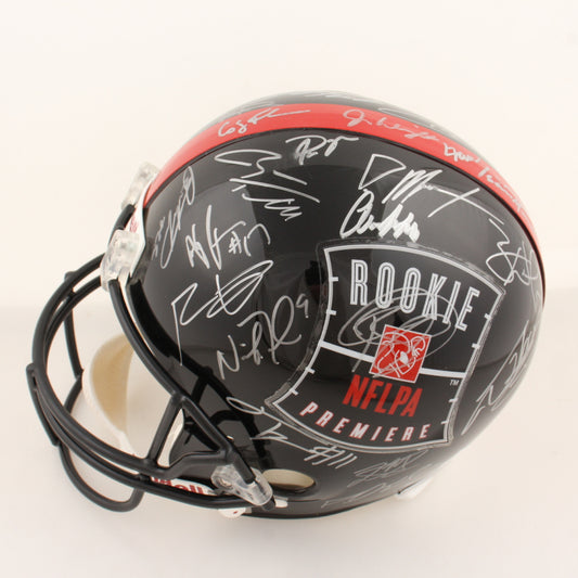 2013 NFL Rookie Premiere Full-Size Helmet Signed by (33) with Andrew Luck, Russell Wilson, Ryan Tannehill, Robert Griffin III, Nick Foles (Beckett)