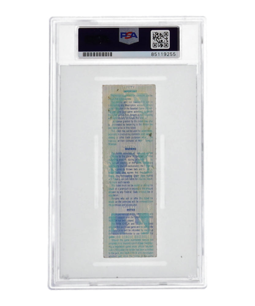 Darryl Strawberry & Dwight Gooden Signed 1986 Original World Series Ticket Inscribed 