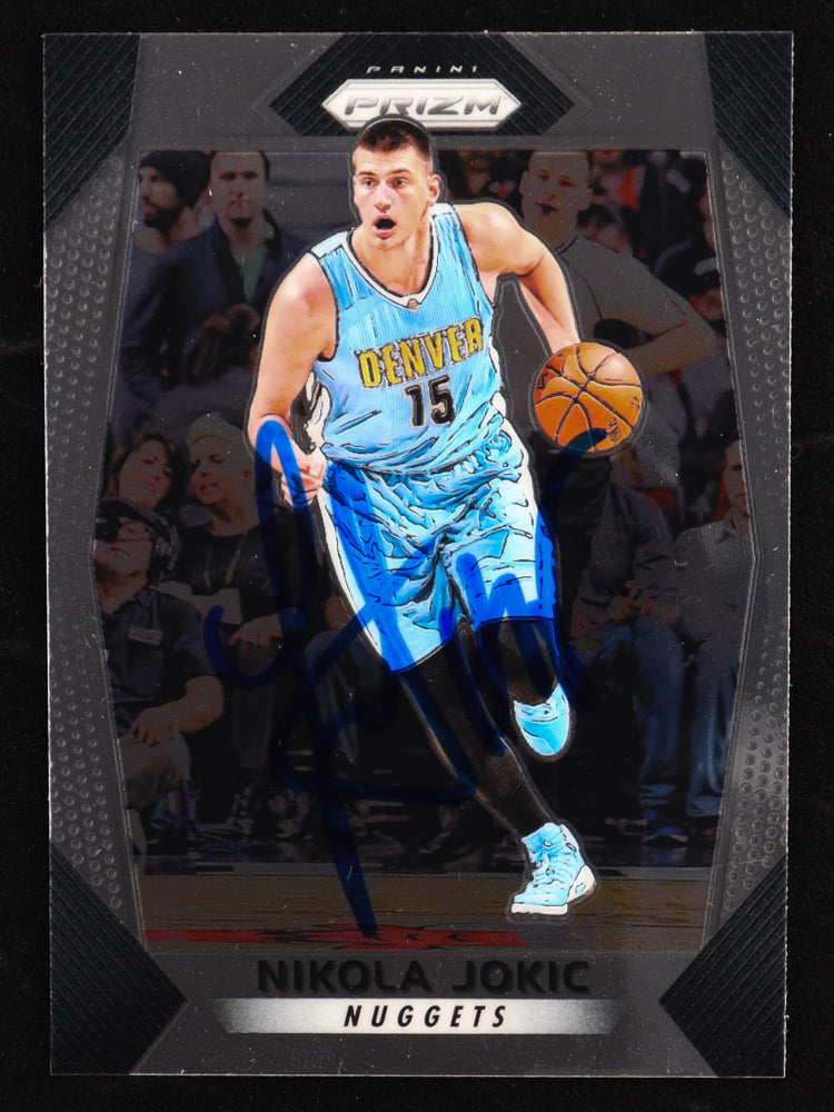 Nikola Jokic Signed 2017-18 Panini Prizm #166 (PSA)