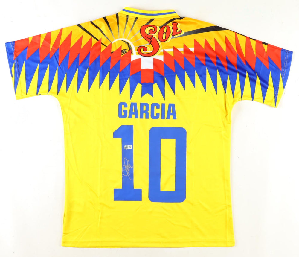 Luis Garcia  Adidas Signed Jersey Club America Soccer (Beckett)