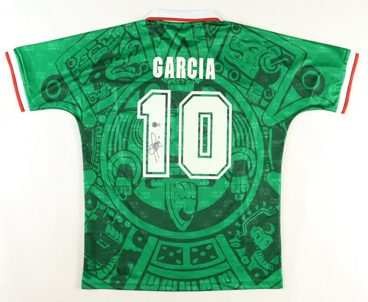 Luis Garcia Signed ABA Sport Jersey 1998 Mexico World Cup (Beckett)