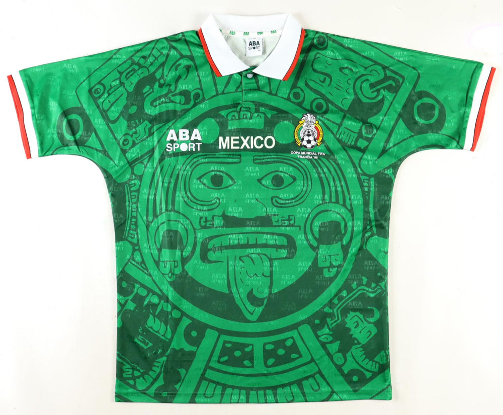 Luis Garcia Signed ABA Sport Jersey 1998 Mexico World Cup (Beckett)