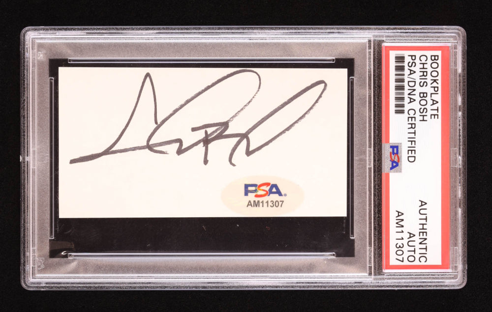 Chris Bosh Signed Cut (PSA)