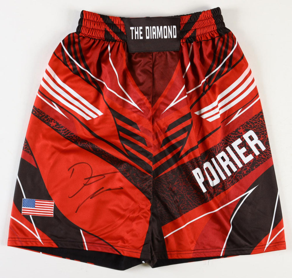 Dustin Poirier Signed “The Diamond” Custom Fight Shorts (Beckett)