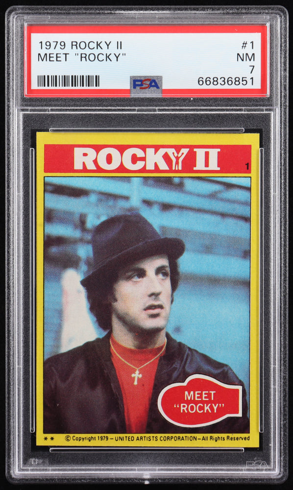 Meet Rocky 1979 Topps Rocky II #1 (PSA 7)