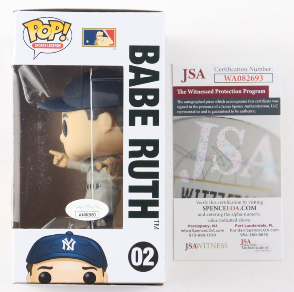 Wade Boggs Signed Yankees #02 Babe Ruth Funko Pop! Vinyl Figure Inscribed 