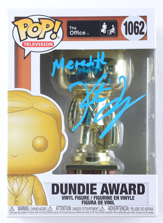 Kate Flannery Signed "The Office" #1062 Dundie Award Funko Pop! Vinyl Figure Inscribed "Meredith" (JSA)