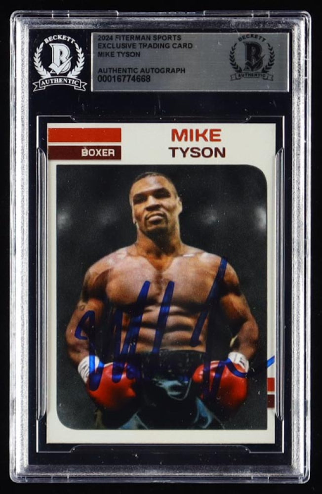 Mike Tyson Signed 2024 Fiterman Sports Trading Card (BGS) Rare 🔥🥊