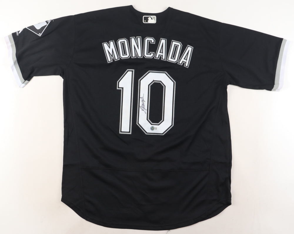 Yoan Moncada Signed Jersey XL(Beckett) Chicago White Sox