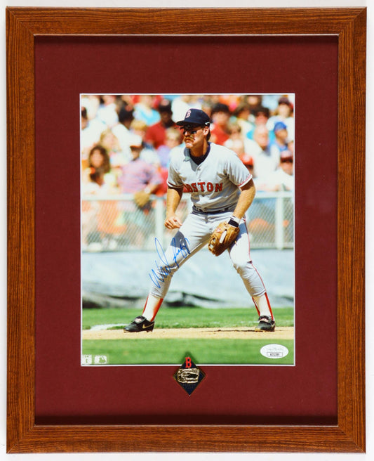 Wade Boggs Signed Red Sox Custom Framed Photo Display (JSA)