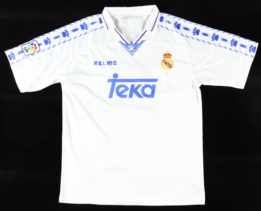 Hugo Sanchez Signed Real Madrid Jersey Inscribed 