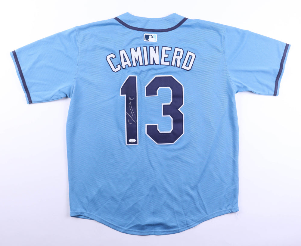 Junior Caminero Signed Nike MLB Jersey (JSA) Tampa Bay Rays