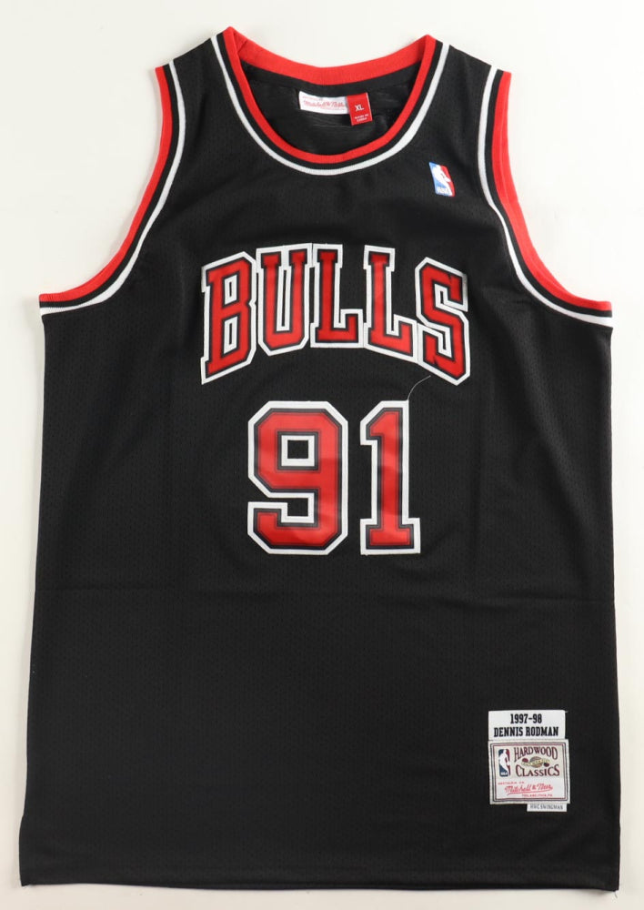 Dennis Rodman Signed Bulls Mitchell & Ness Jersey (PIA) Chicago Bulls