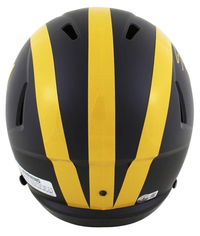 Blake Corum Signed Michigan Wolverines Full-Size Speed Helmet (Beckett)