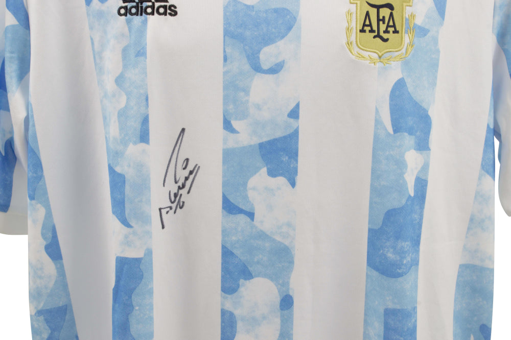 Sergio Aguero Signed Argentina Jersey (Beckett)