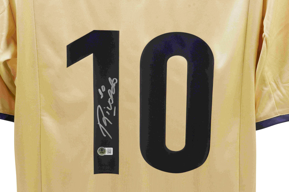 Rivaldo Signed Barcelona Jersey (Beckett)