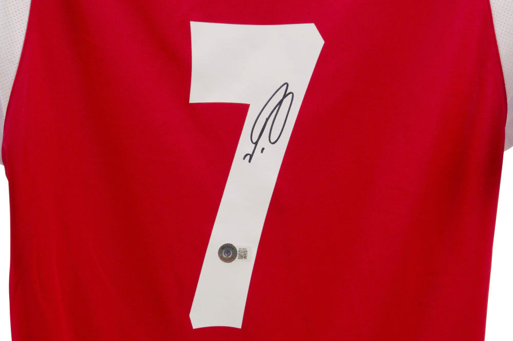 Robert Pires Signed Arsenal Jersey (Beckett)