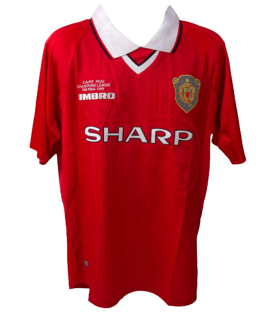 Teddy Sheringham Umbro Signed Manchester United Jersey (Beckett)