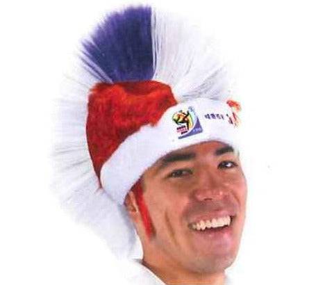 South Korea World Cup Soccer Mohawk Wig 25-Count Case Pack – Official FIFA Licensed Retro Fan Gear
