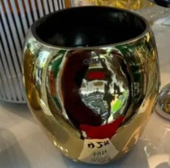 Onno Zanzibar Metallic Candle, Copper Gold, Large, Home Fragrance