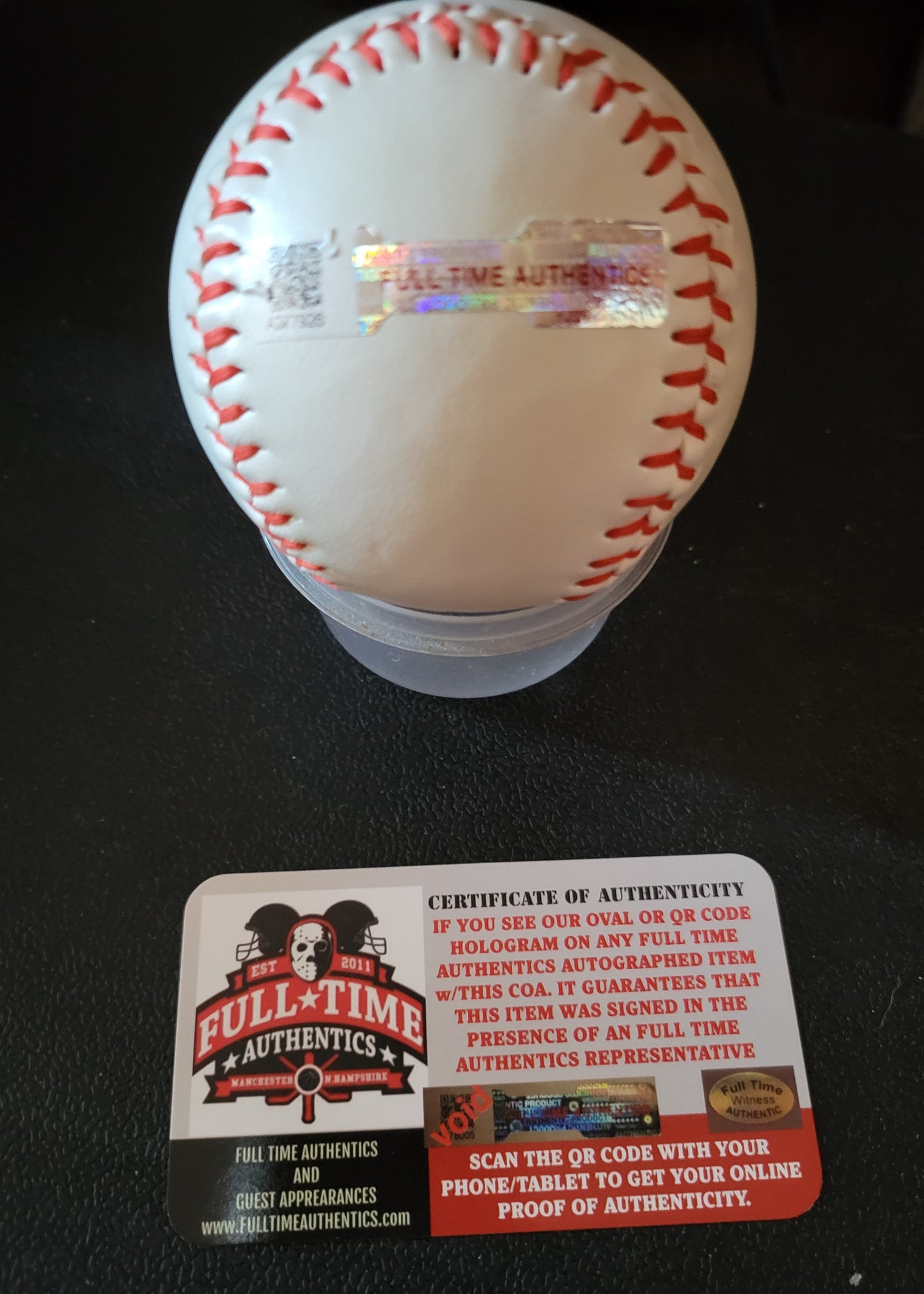 Franchy Cordero New York Yankees Autographed Rawlings Baseball Full Time Hologram (view 2)