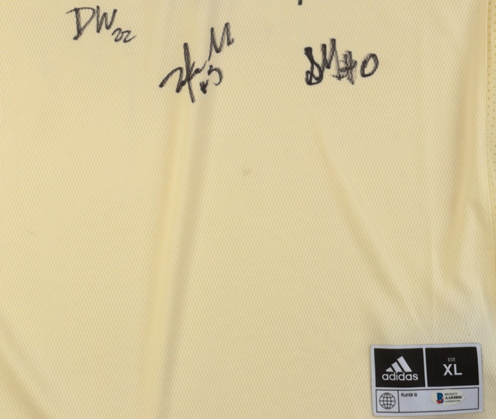 2025 Kansas Jayhawks Team-Signed Jersey by (12) With Dajuan Harris Jr., Zeke Mayo, K. J. Adams, Aj Storr (Beckett) - Price Is Right Miami