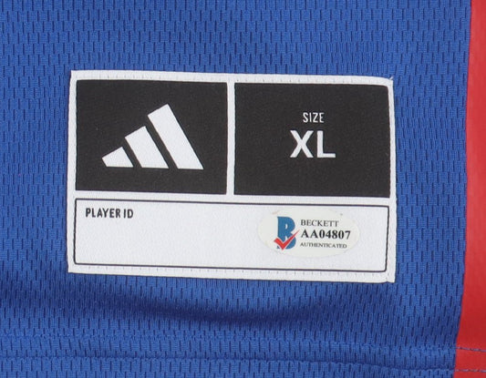 2025 Kansas Jayhawks Team-Signed Jersey by (12) With Dajuan Harris Jr., Zeke Mayo, K. J. Adams, Aj Storr (Beckett) - Price Is Right Miami